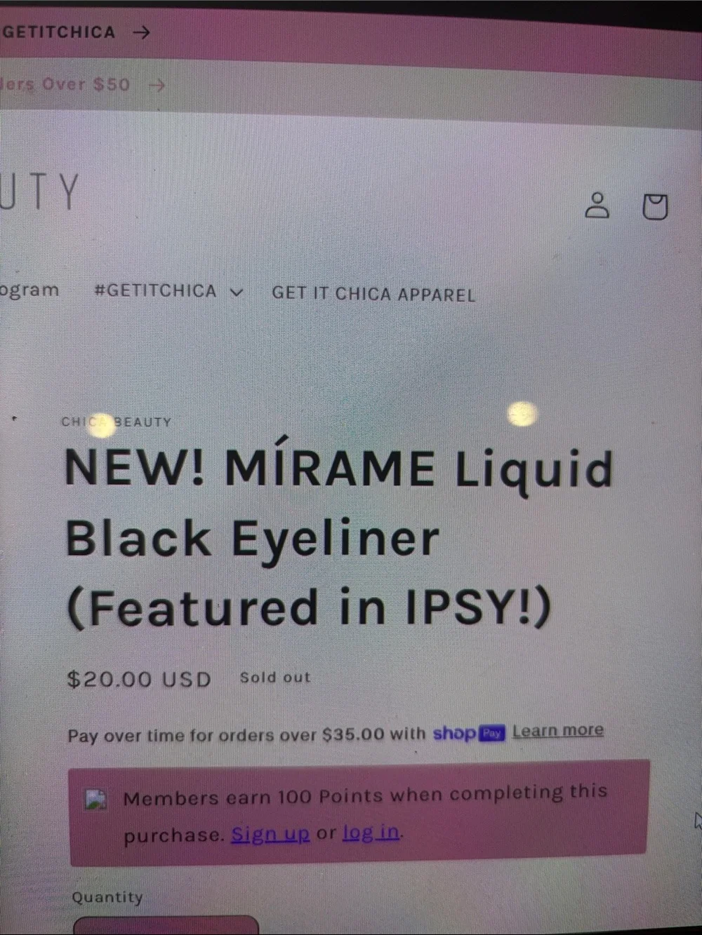 Mirame Liquid Eyeliner - Black